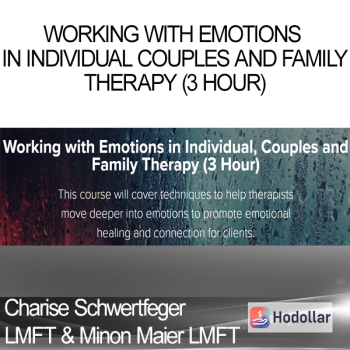 Charise Schwertfeger LMFT & Minon Maier LMFT - Working with Emotions in Individual Couples and Family Therapy (3 Hour)